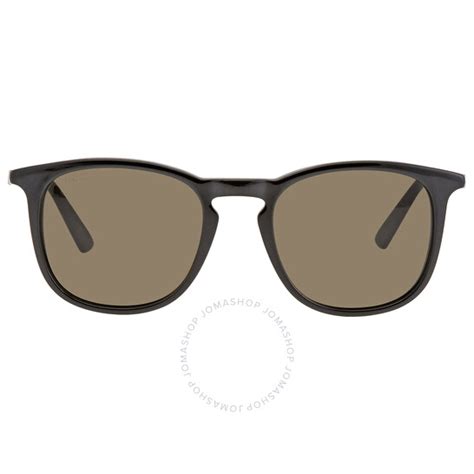 Gucci Brown Shaded Square Men's Sunglasses GG 0136S 001 51